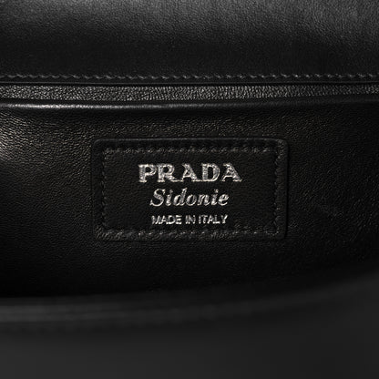 Prada City Calfskin Sidonie Shoulder Bag Black 6 of 10