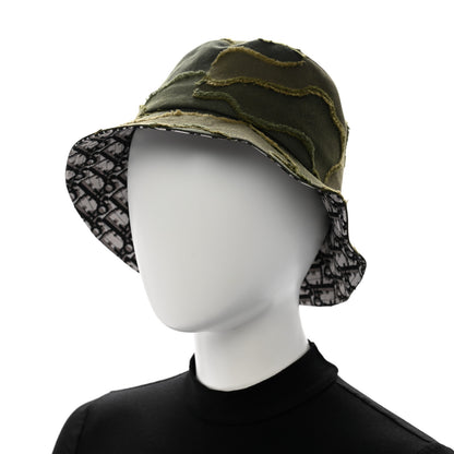 Christian Dior Camouflage Logo Bucket Hat 57 Green 2 of 8