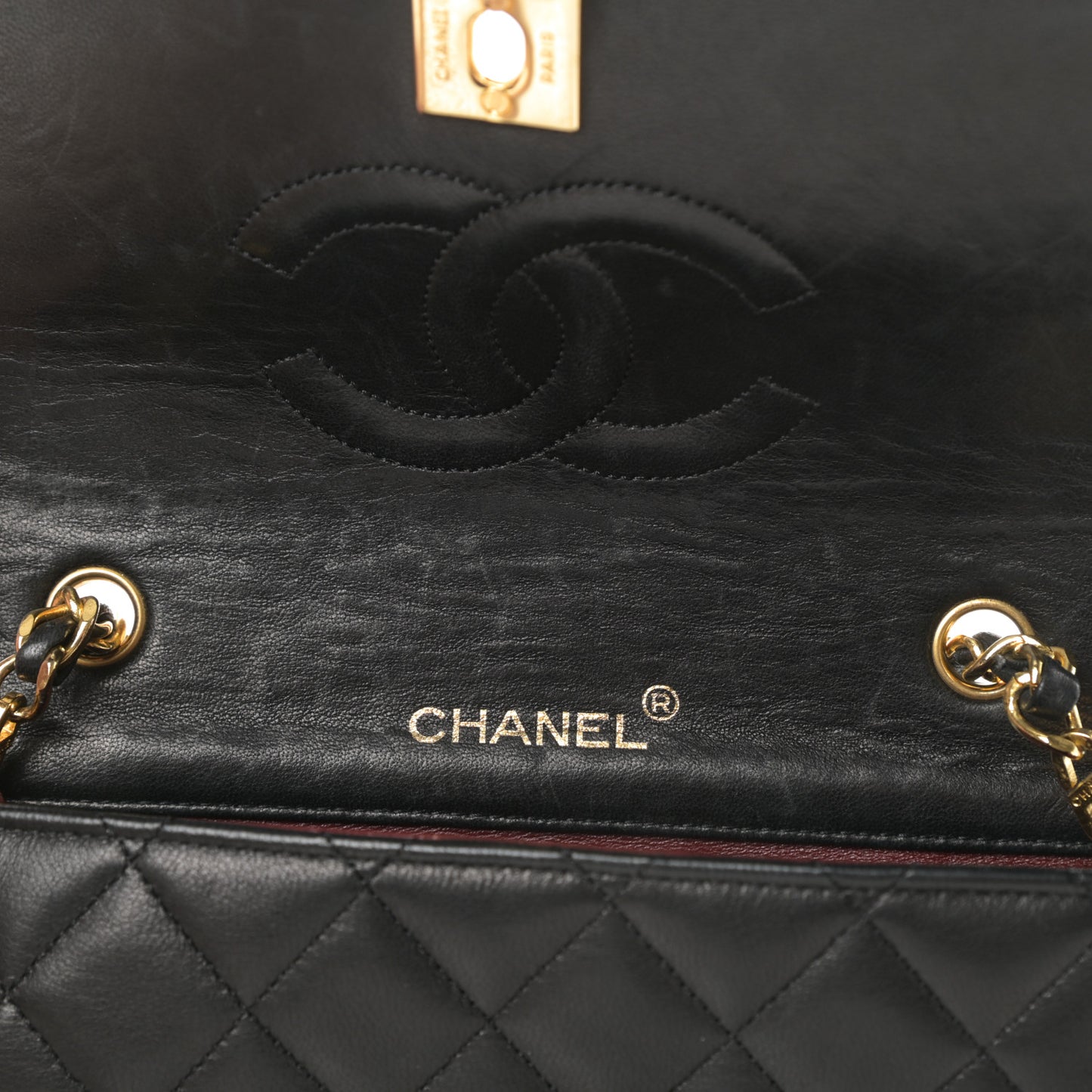 Lambskin Quilted Mini Flap Black