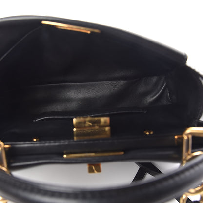 Fendi Nappa Mini Peekaboo Iconic Satchel Black 7 of 12