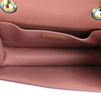Dolce & Gabbana Smooth Calfskin Small DG Amore Envelope Bag Pink 5 of 13
