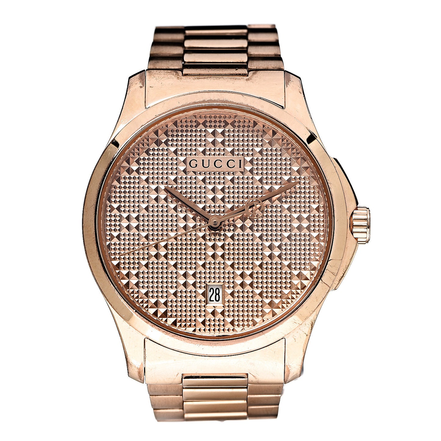 Stainless Steel 38mm G-Timeless Diamante Quartz Watch Rose