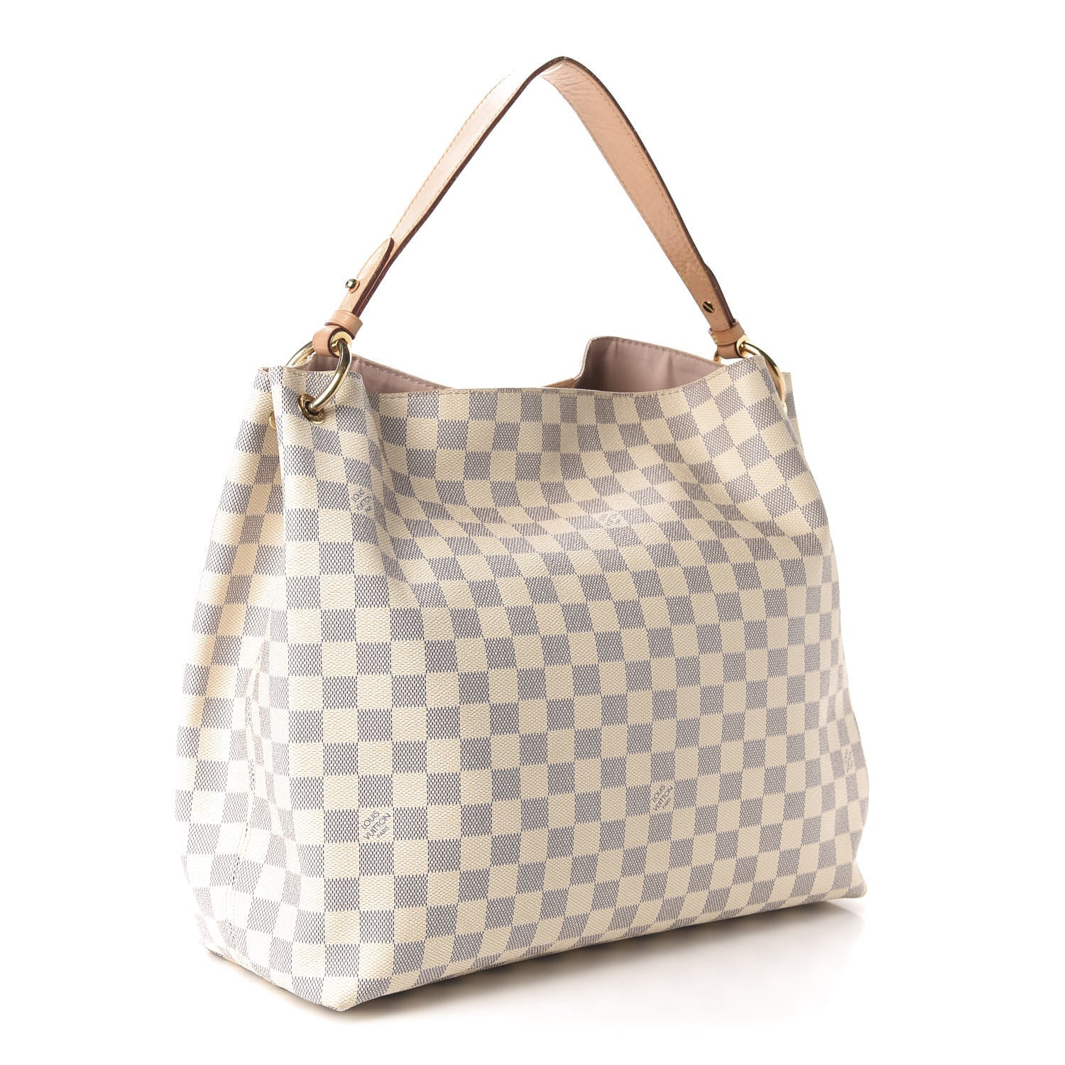 Louis Vuitton Damier Azur Graceful MM Rose Ballerine 3 of 12