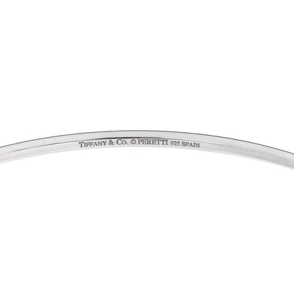 Tiffany Sterling Silver Elsa Peretti Open Heart Bangle 3 of 4