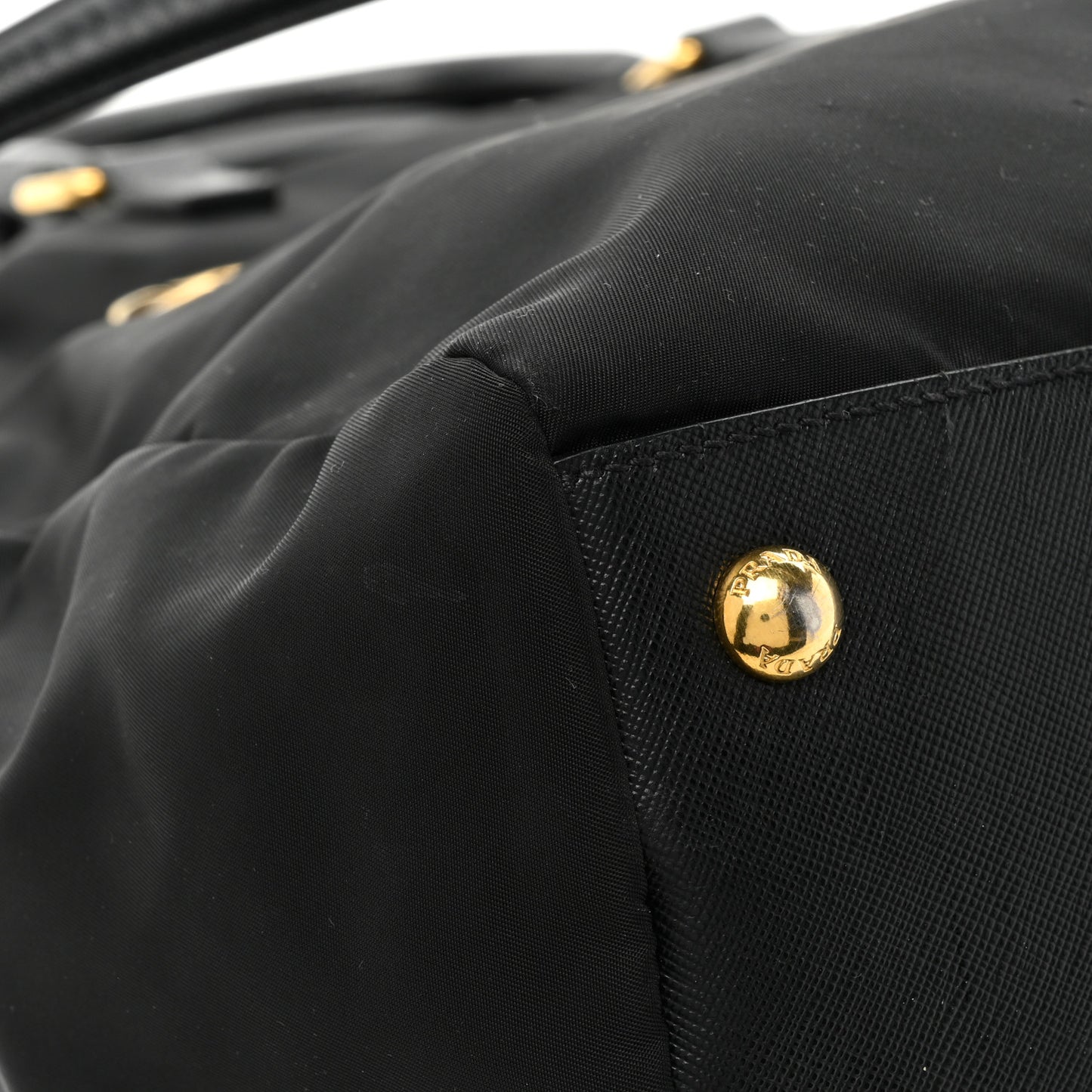Nylon Sequin Tote Black