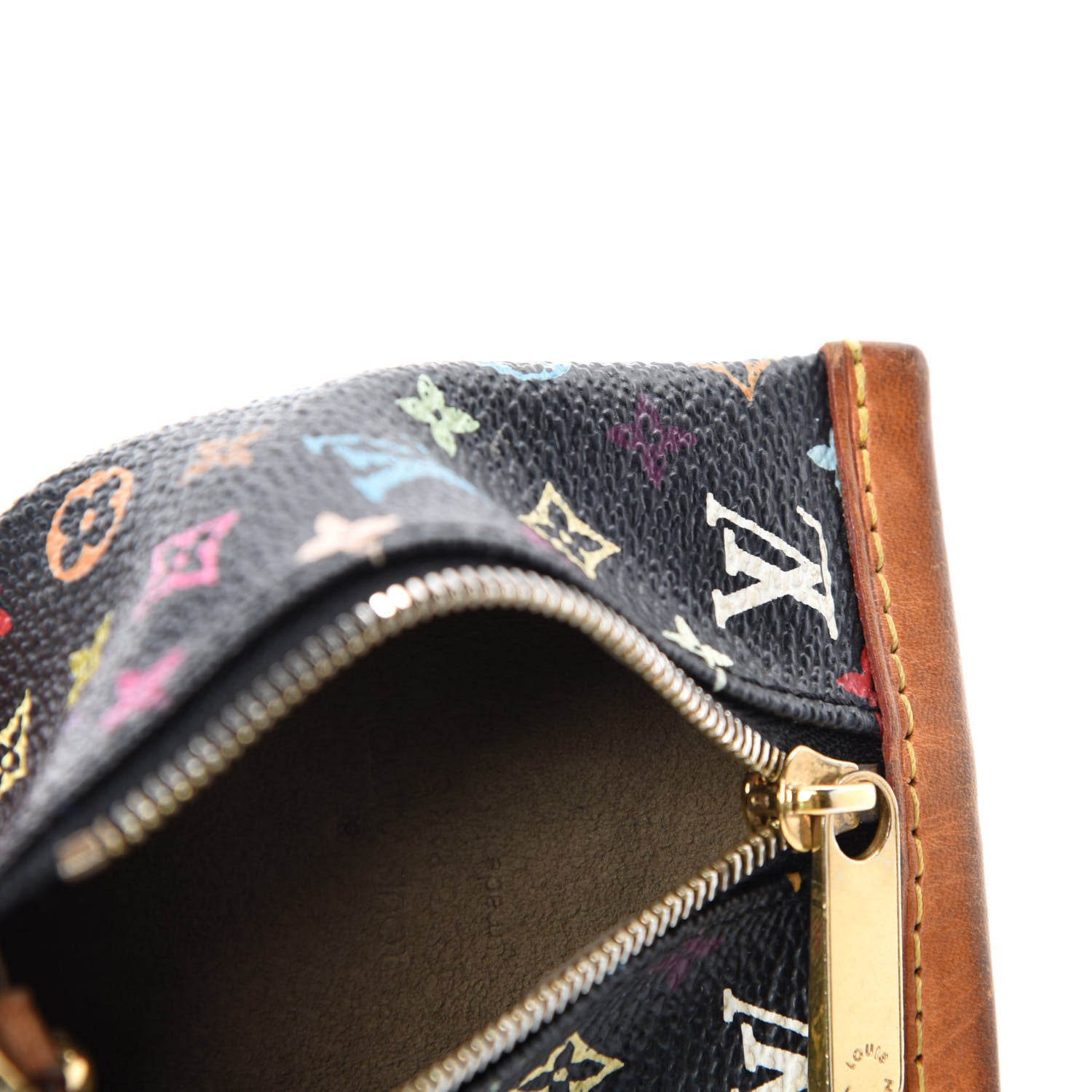 Louis Vuitton Monogram Multicolor Berlingot Coin Purse Black 6 of 6