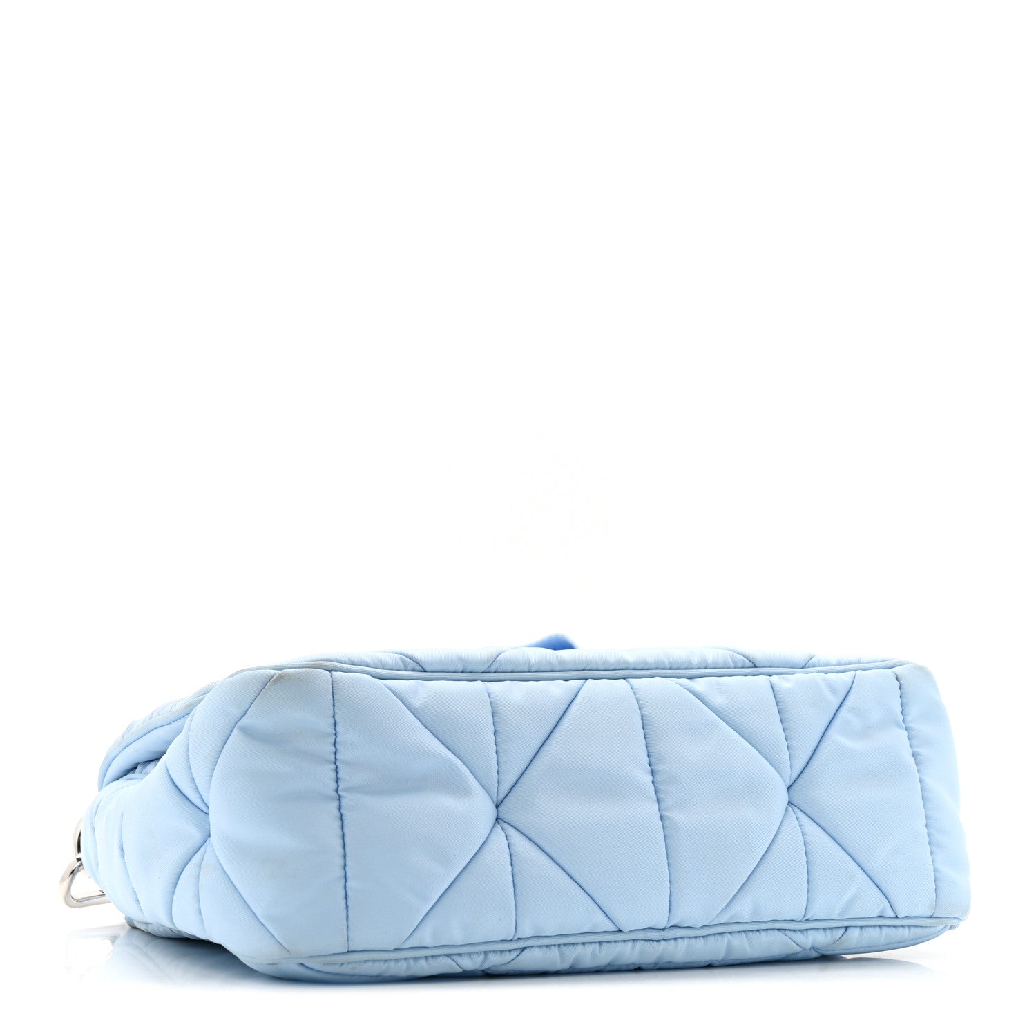 Prada Re-Nylon Quilted Padded Flap Shoulder Bag Celeste 4 of 20