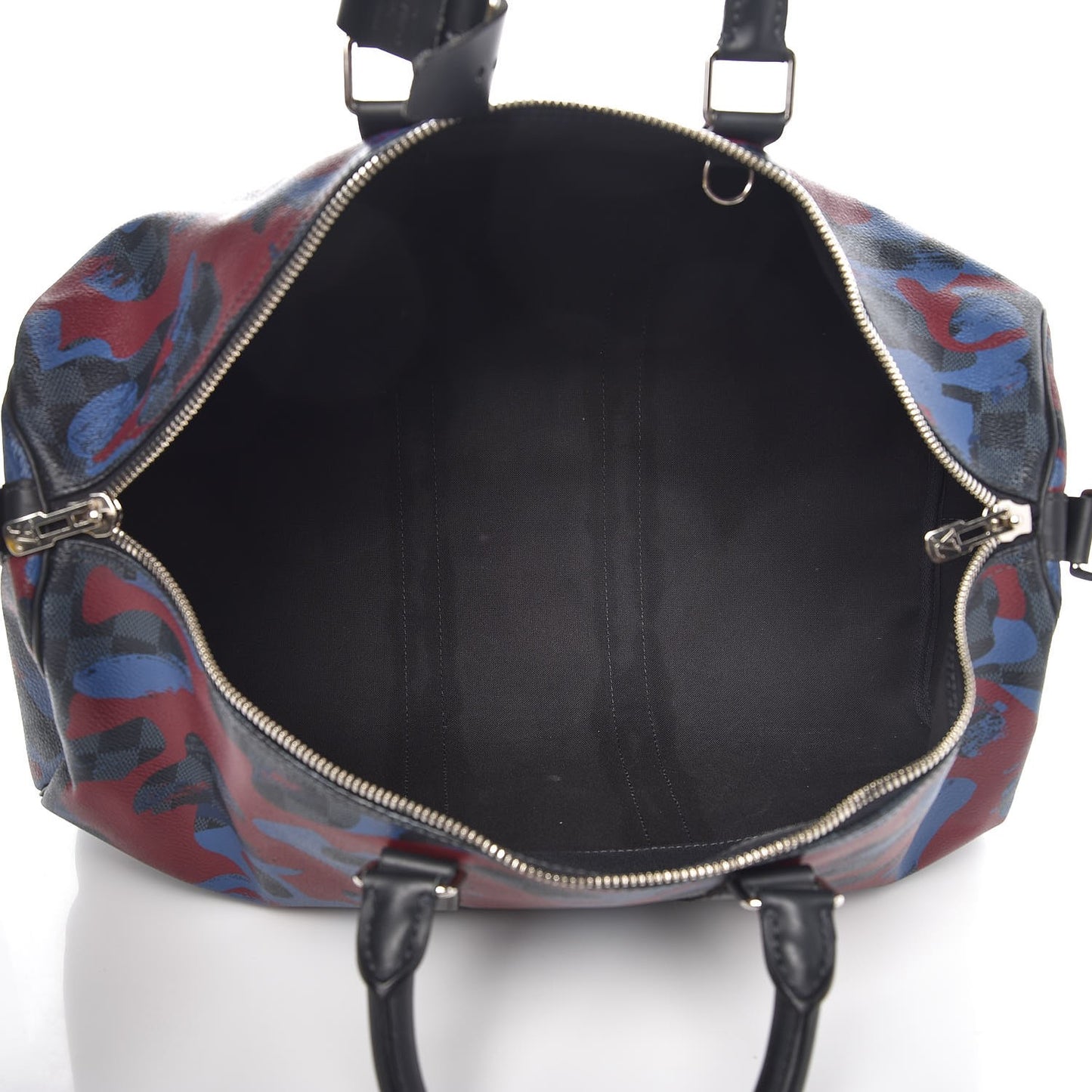 Damier Cobalt Camouflage Keepall Bandouliere 45 Bordeaux