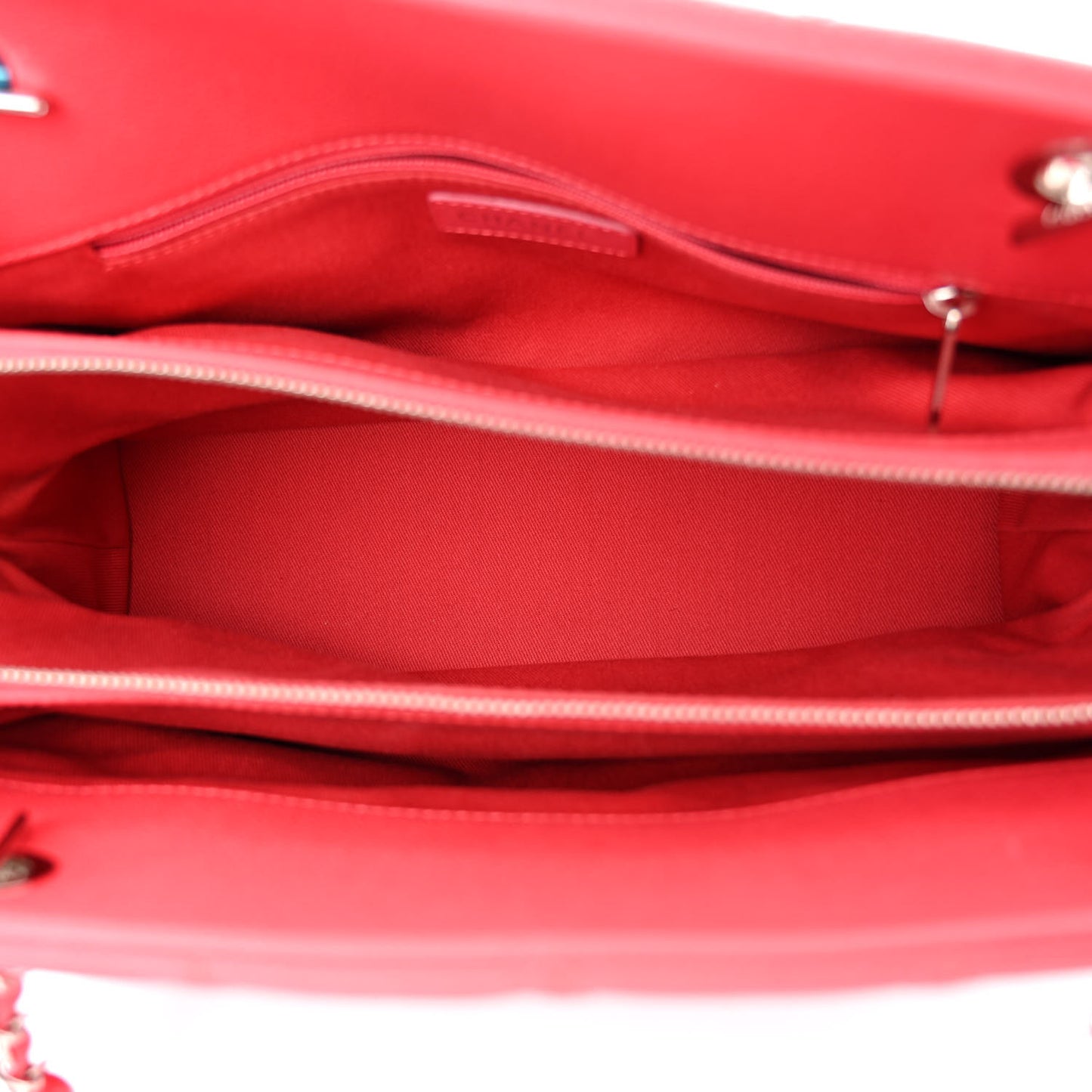 Caviar Quilted Timeless CC Soft Tote Coral