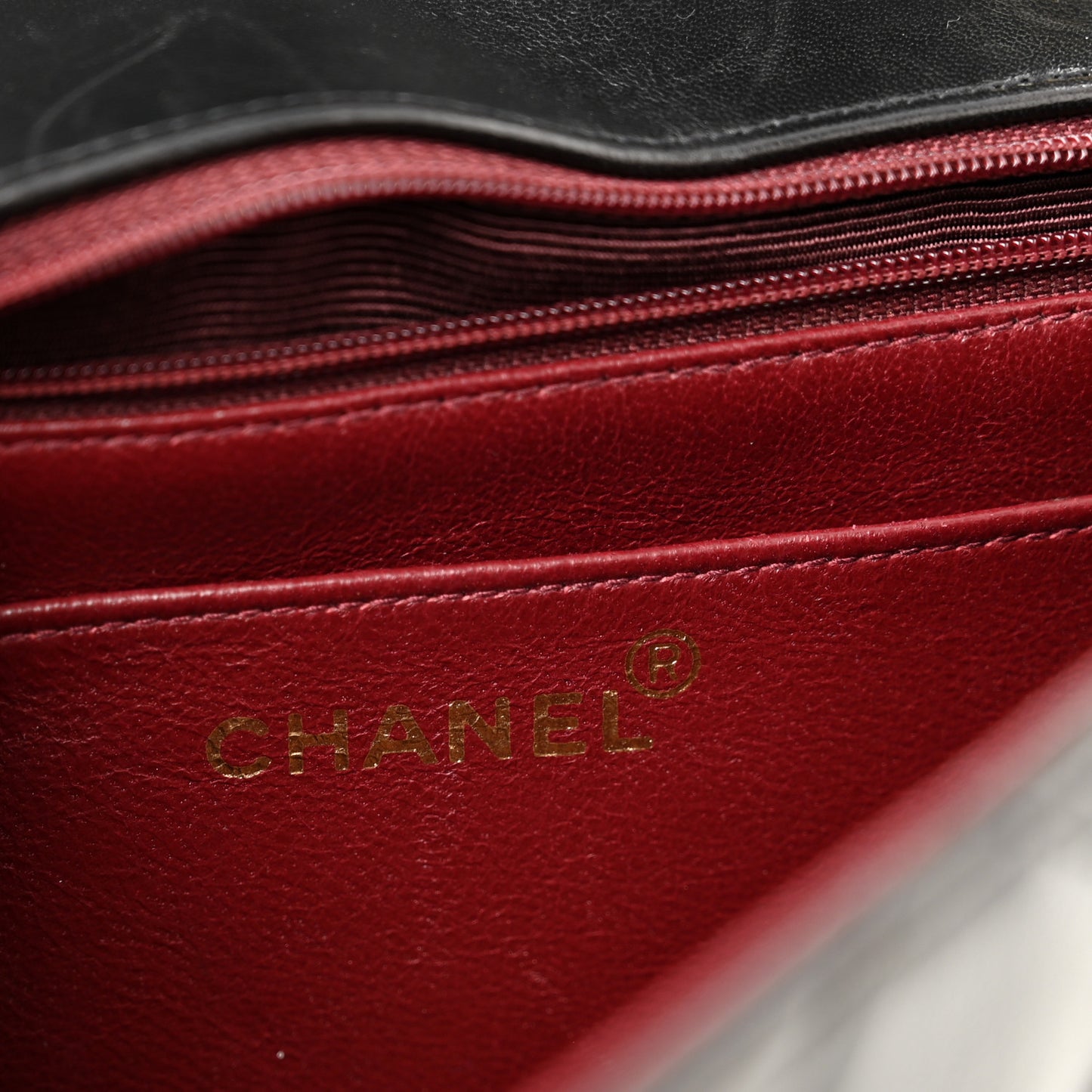 Lambskin Quilted Medium Single Flap Black