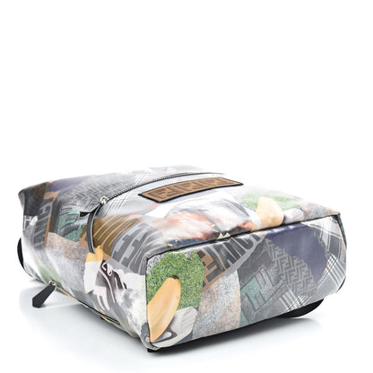 Fendi Canvas Remix Cross Strap Backpack Multicolor Black 4 of 12