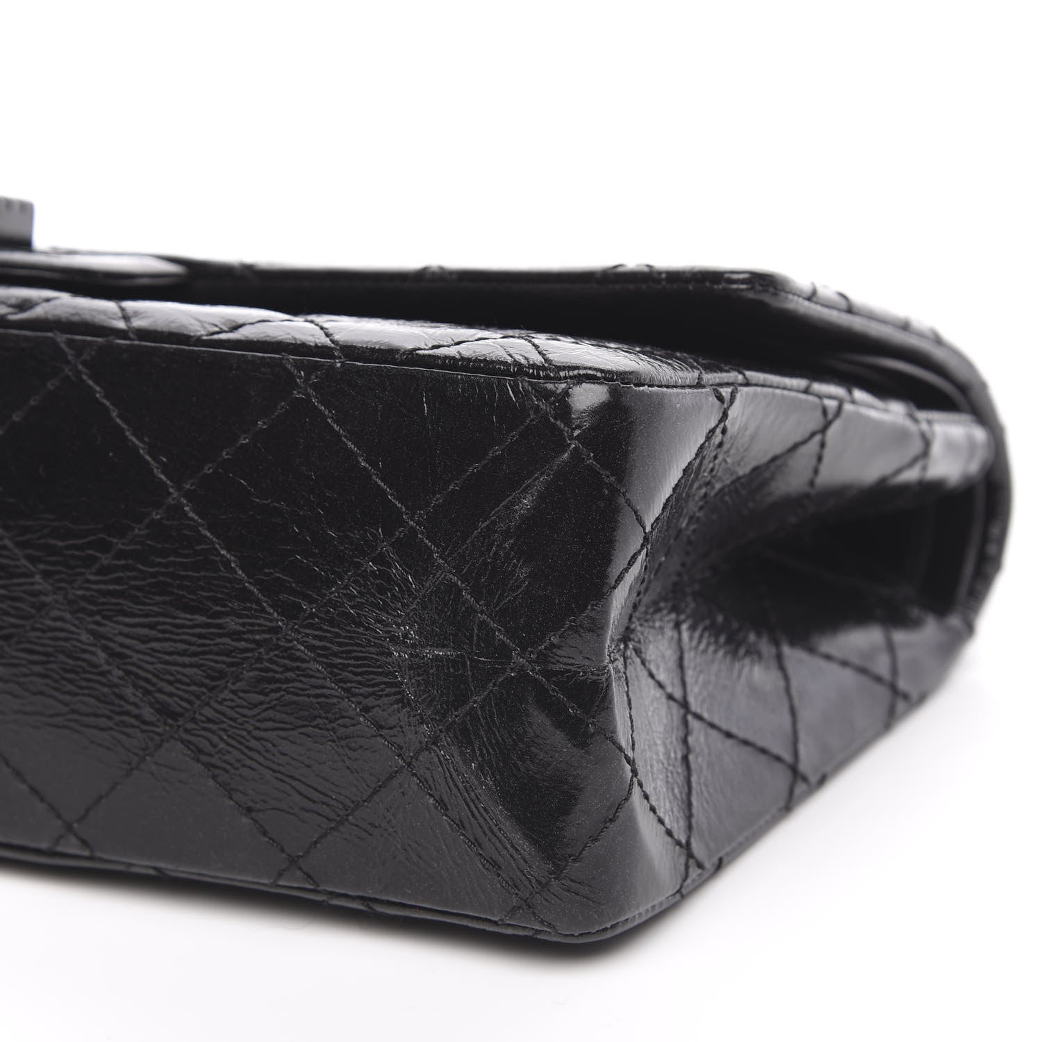 Chanel Glazed Calfskin Quilted 2.55 Reissue 226 Flap So Black 11 of 12