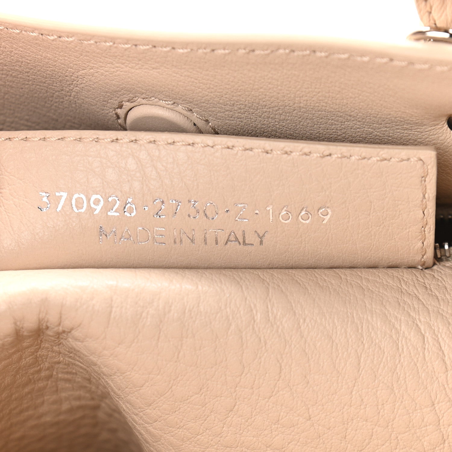 Balenciaga Grained Calfskin Papier Mini A4 Zip Around Tote Light Beige 7 of 10