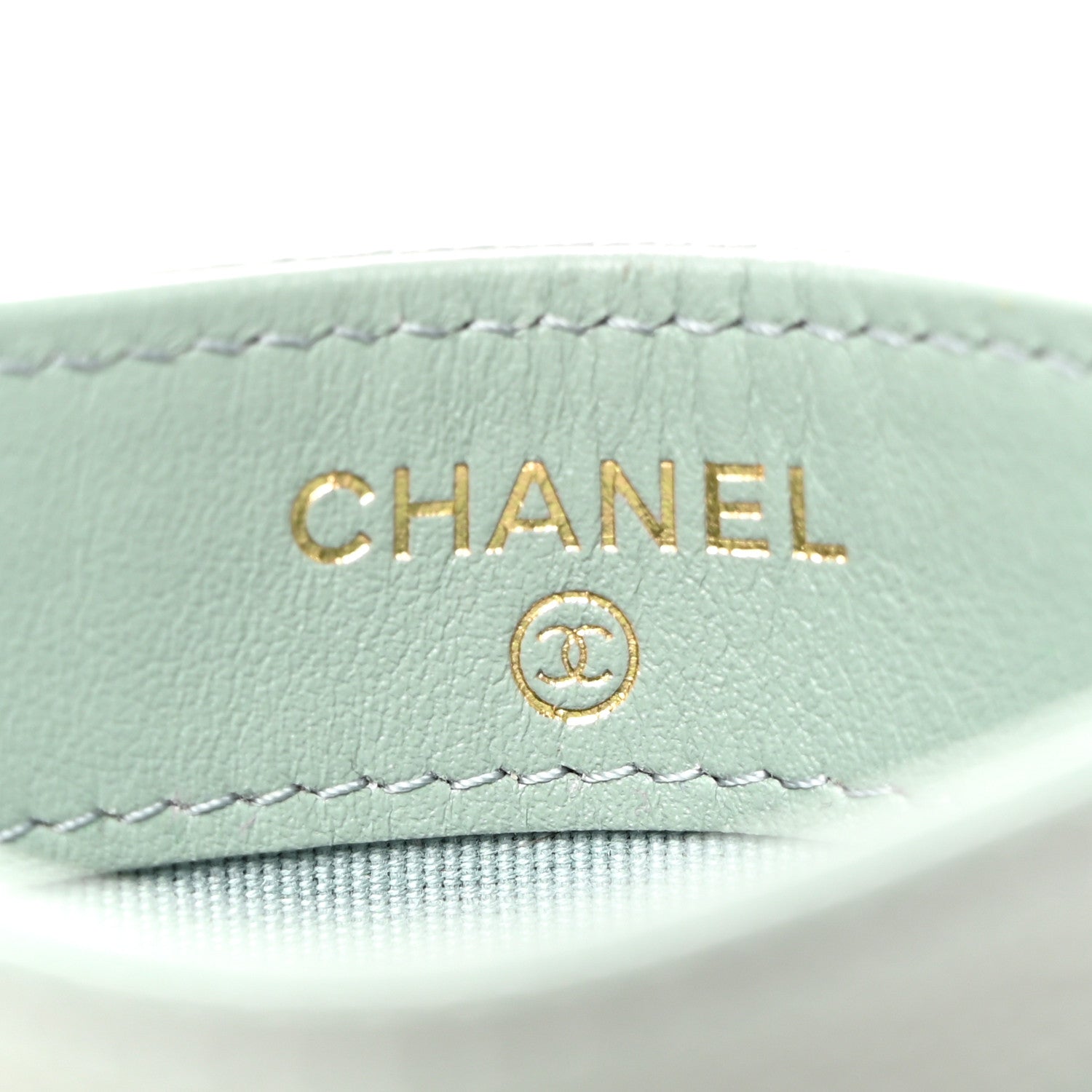 Chanel Caviar Quilted Card Holder Grey 6 of 10