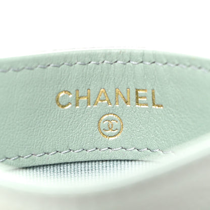 Chanel Caviar Quilted Card Holder Grey 6 of 10