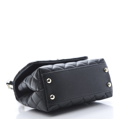 Chanel Caviar Quilted Extra Mini Coco Handle Flap Black 5 of 13