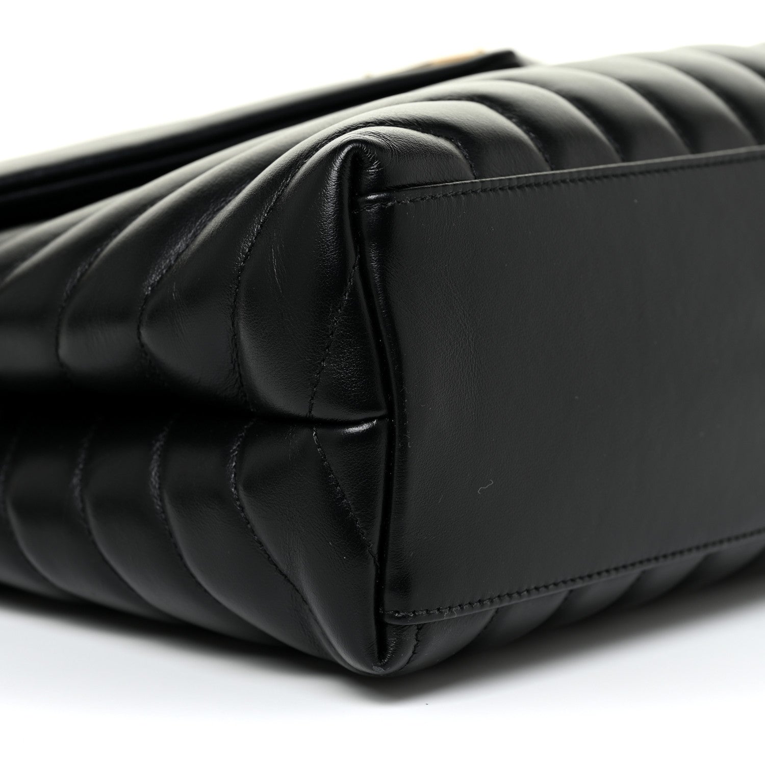 Saint Laurent Calfskin Y Quilted Monogram Medium Loulou Chain Satchel Black 5 of 14