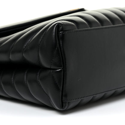 Saint Laurent Calfskin Y Quilted Monogram Medium Loulou Chain Satchel Black 5 of 14