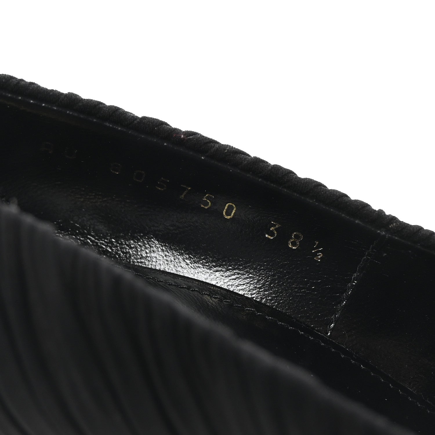 Saint Laurent Ruched Jersey Doville 110 Pump 38.5 Black Innocent Nude 9 of 10