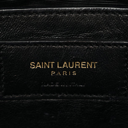 Saint Laurent Grain De Poudre Small Monogram Kate Satchel Black 6 of 10