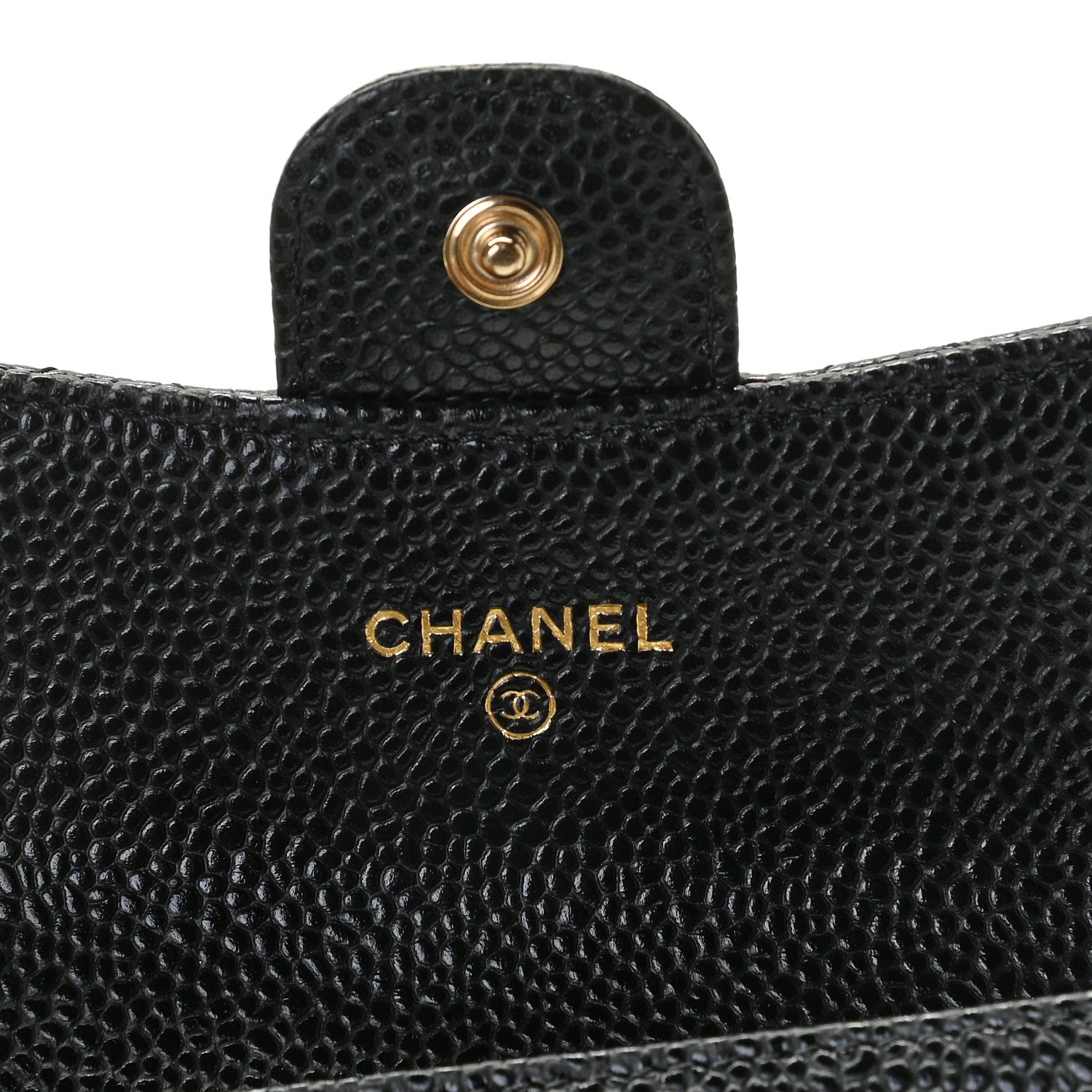 Chanel Caviar Quilted Flap Card Holder Wallet Black 5 of 8