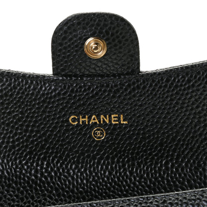 Chanel Caviar Quilted Flap Card Holder Wallet Black 5 of 8