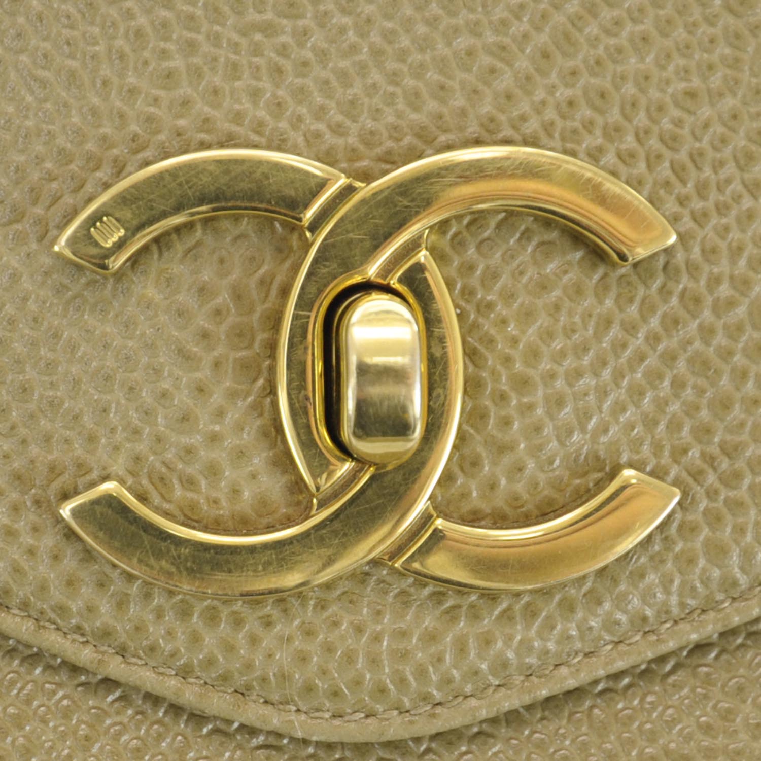 Chanel Caviar Shoulder Bag Beige GHW 7 of 16