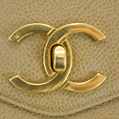 Chanel Caviar Shoulder Bag Beige GHW 7 of 16
