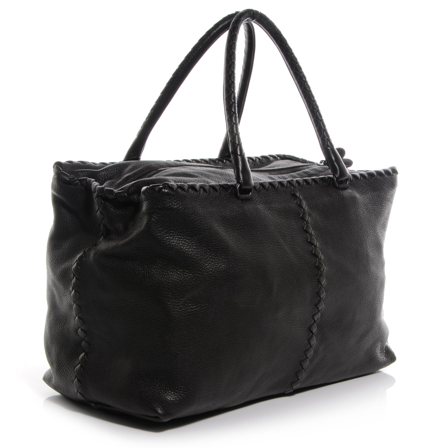 Deerskin Brick Top Handle Bag Chocolate