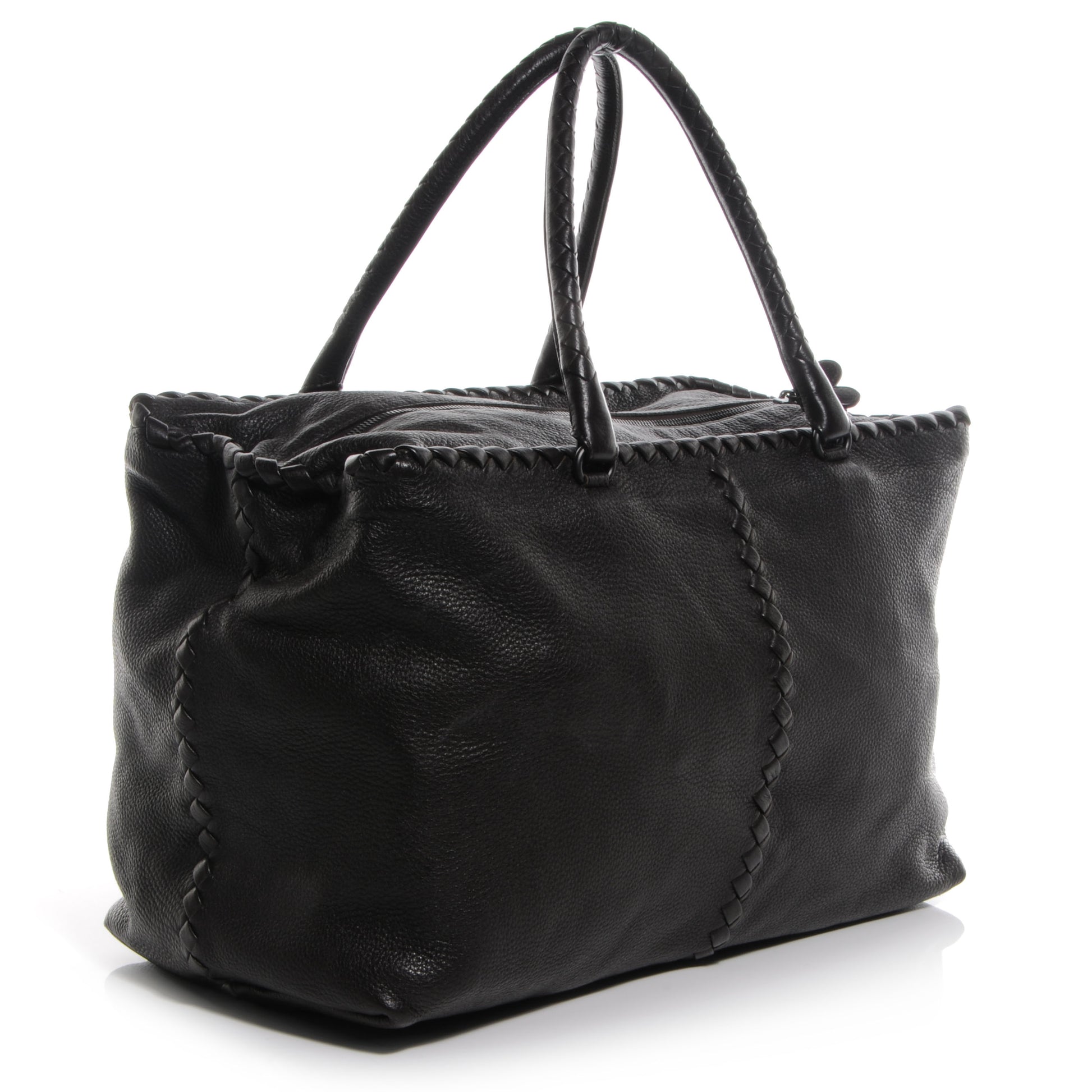 Bottega Veneta Deerskin Brick Top Handle Bag Chocolate 3 of 9