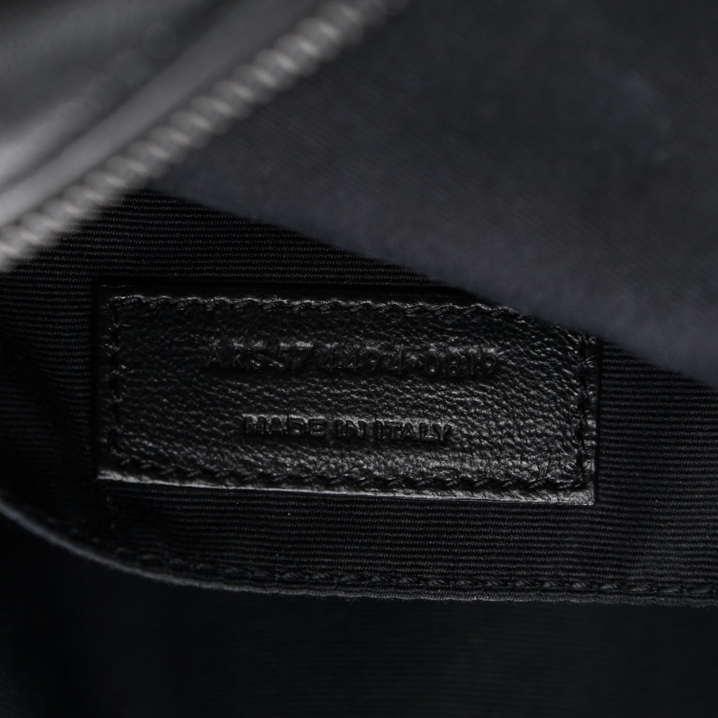 Lambskin Monogram Small Lou Camera Bag Black