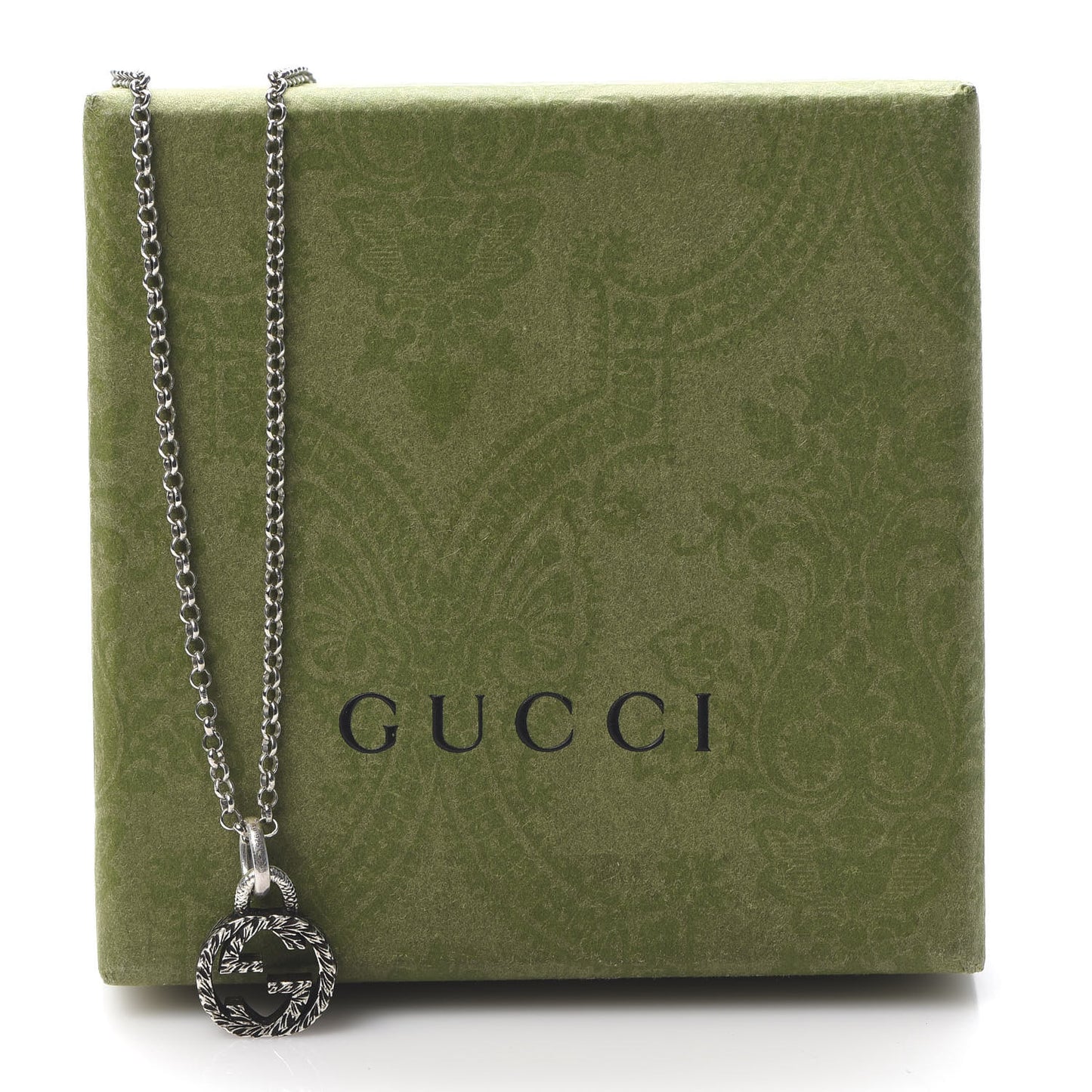 Sterling Silver Interlocking G Pendant Necklace