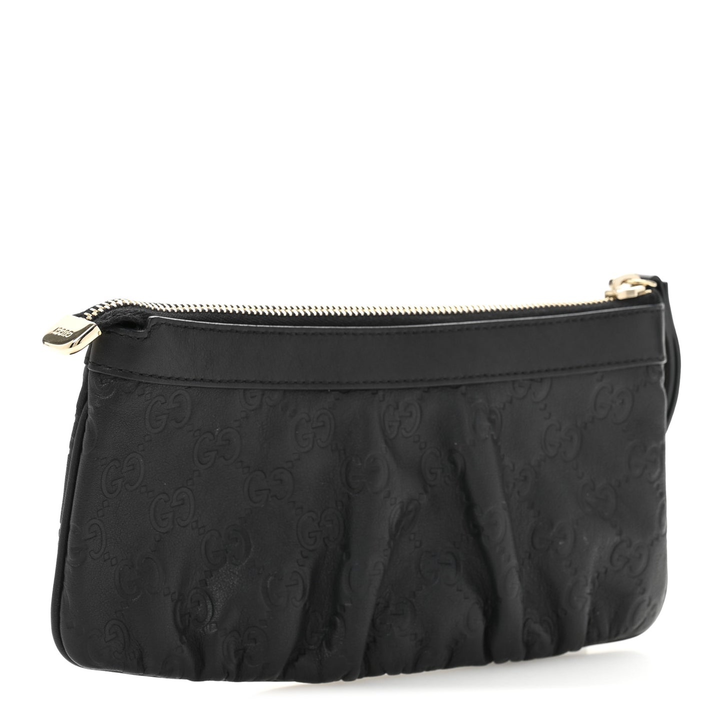 Guccissima Signature New Britt Wristlet Black