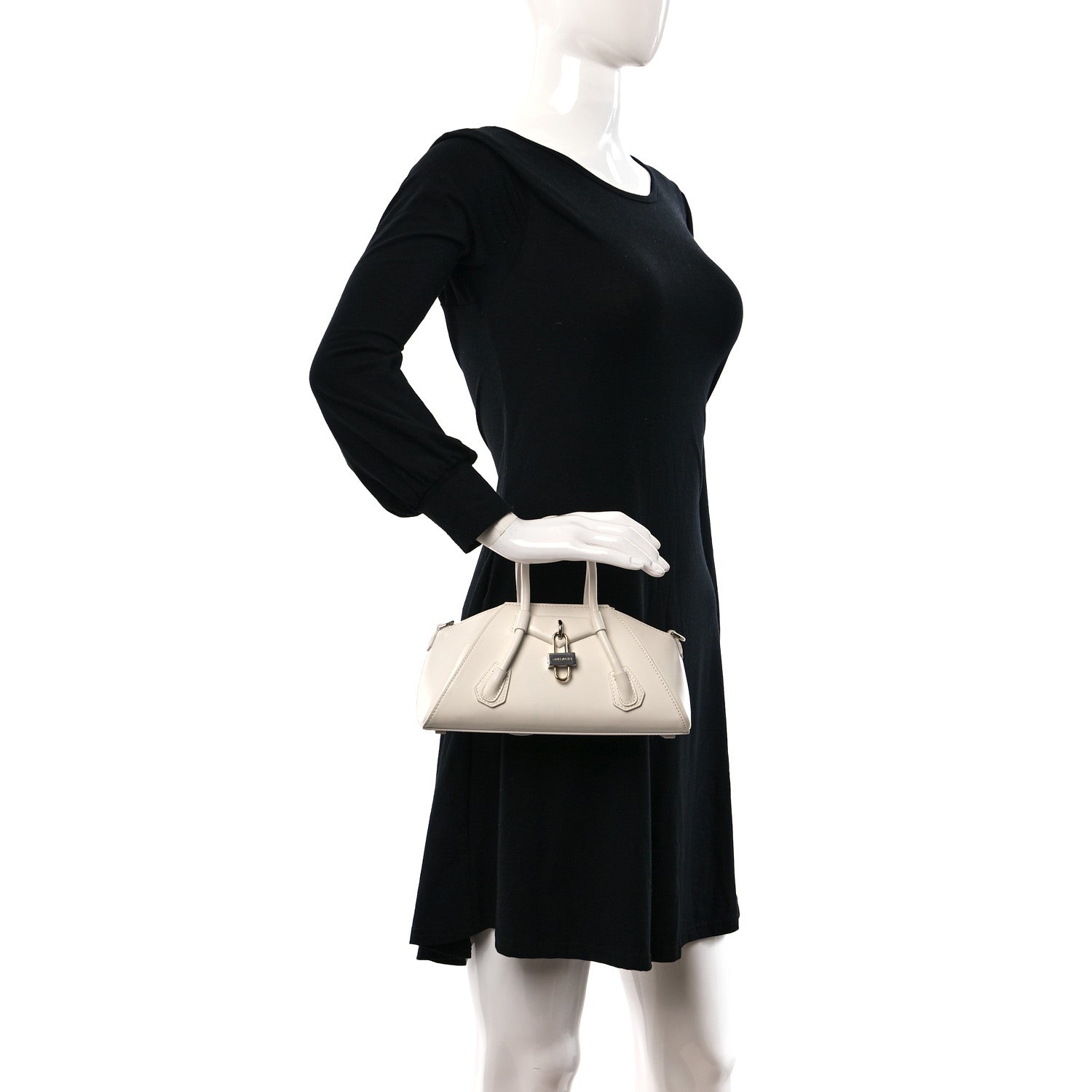 Givenchy Box Calfskin Mini Antigona Stretch Ivory 2 of 12