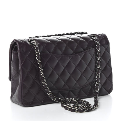 Chanel Lambskin Quilted Medium Double Flap Purple 3 of 10