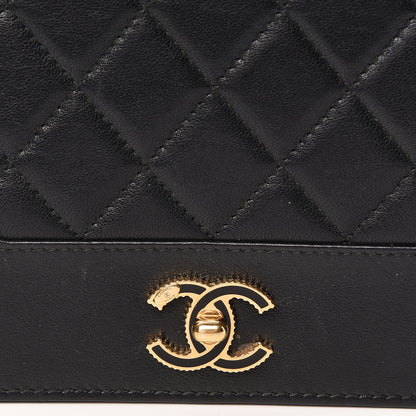 Chanel Sheepskin Quilted Mademoiselle Vintage Wallet On Chain WOC Black 9 of 14