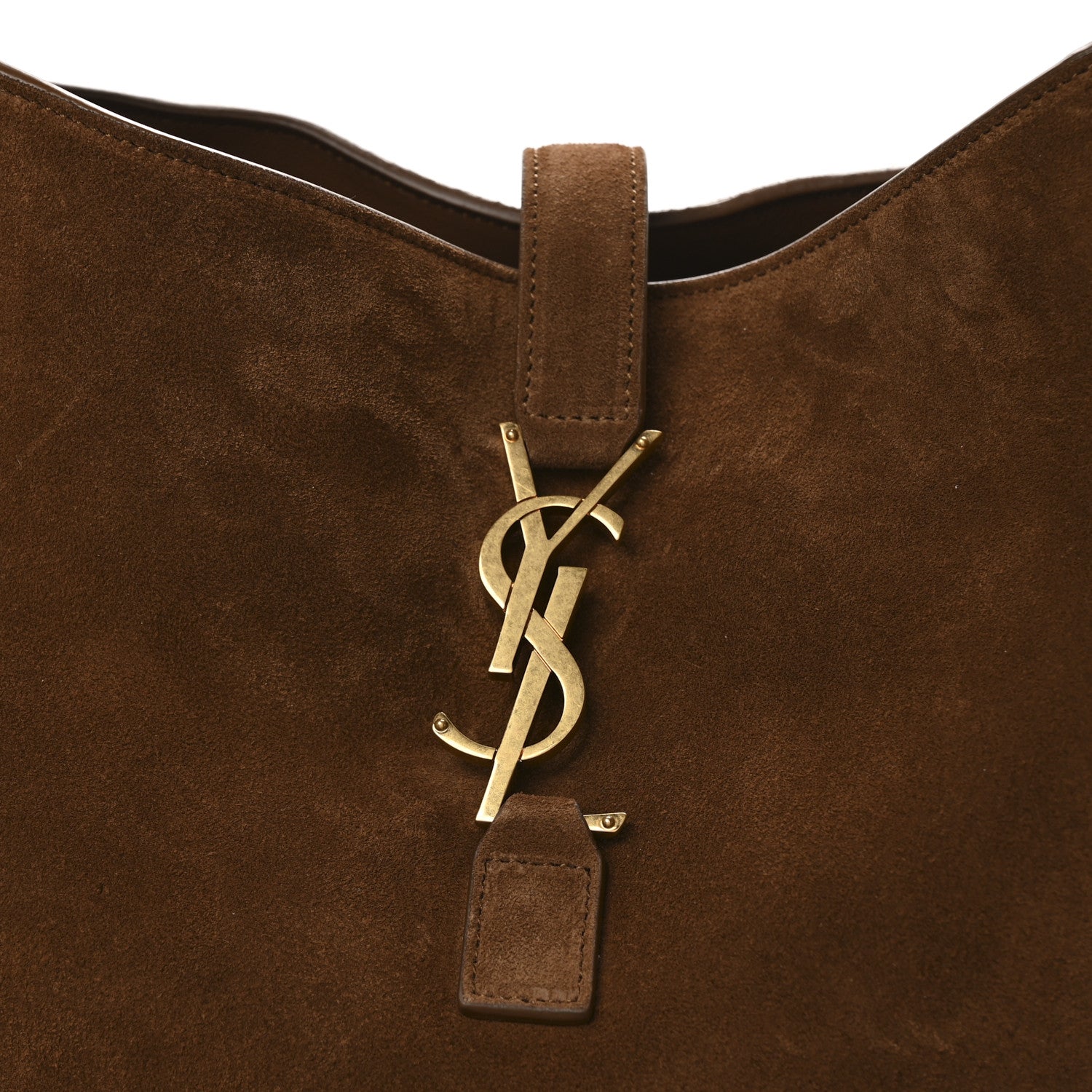 Saint Laurent Suede Bea Tote Caramel Cognac 8 of 10