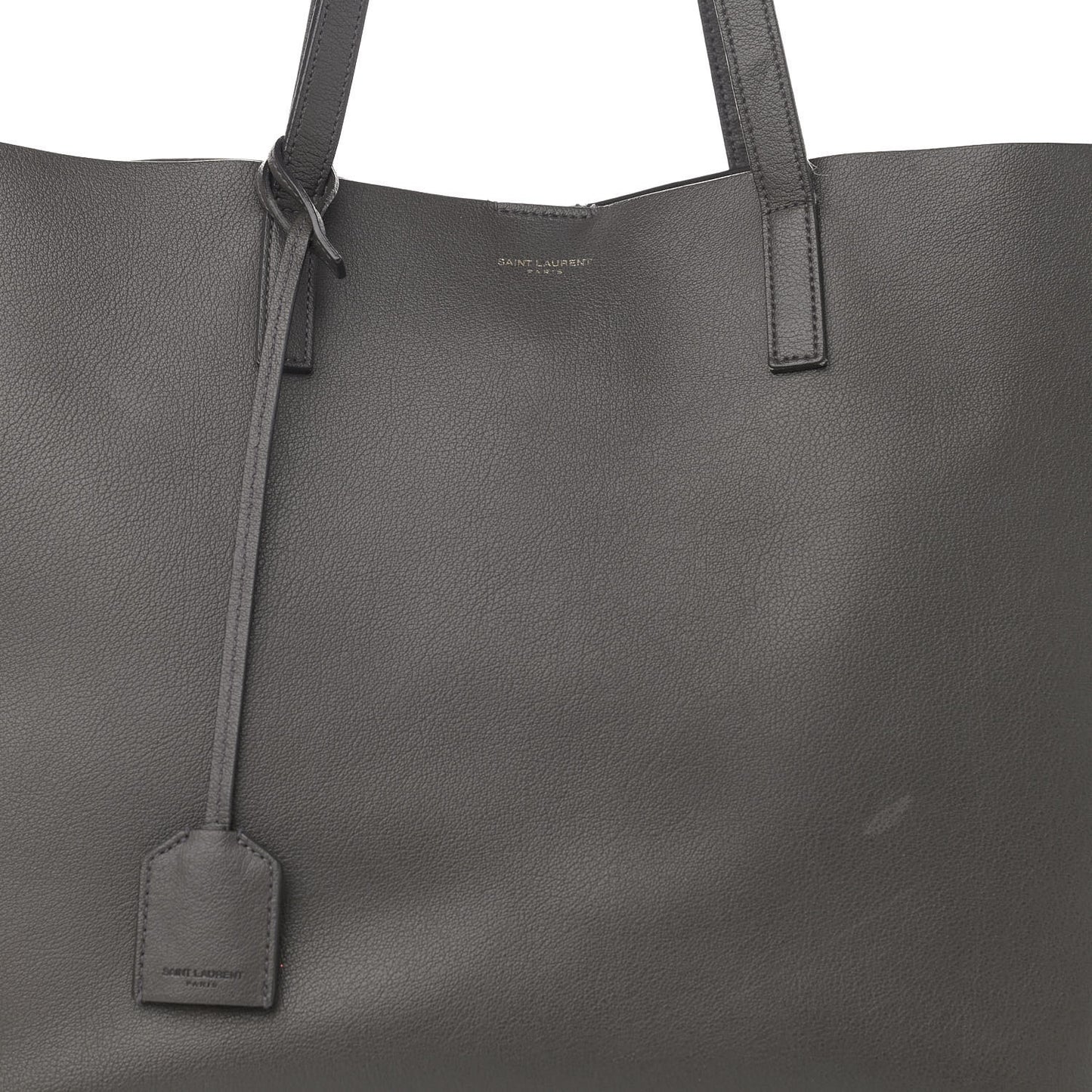 Calfskin Large Shopping Tote Asphalt