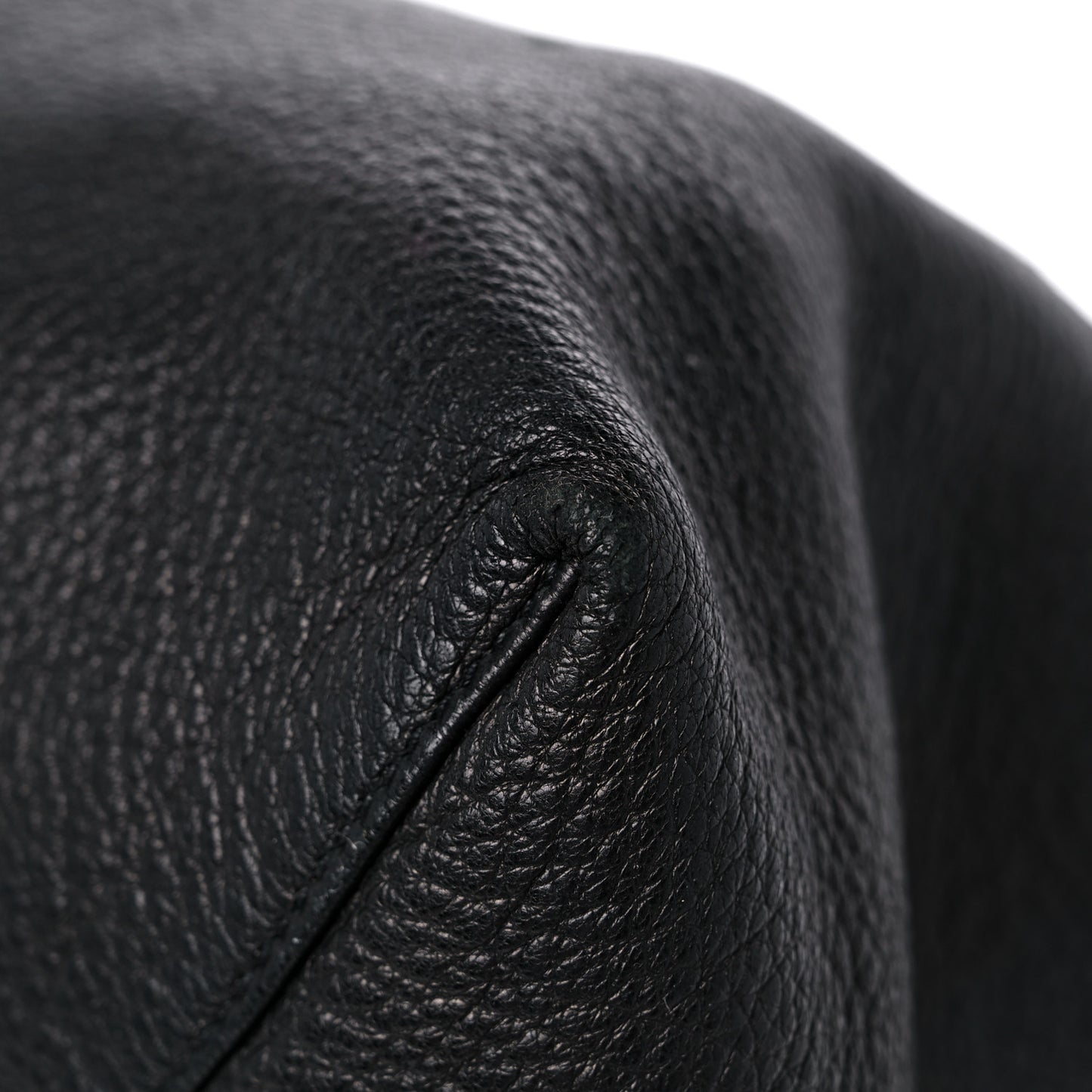 Cervo Deerskin Shopper Tote Black