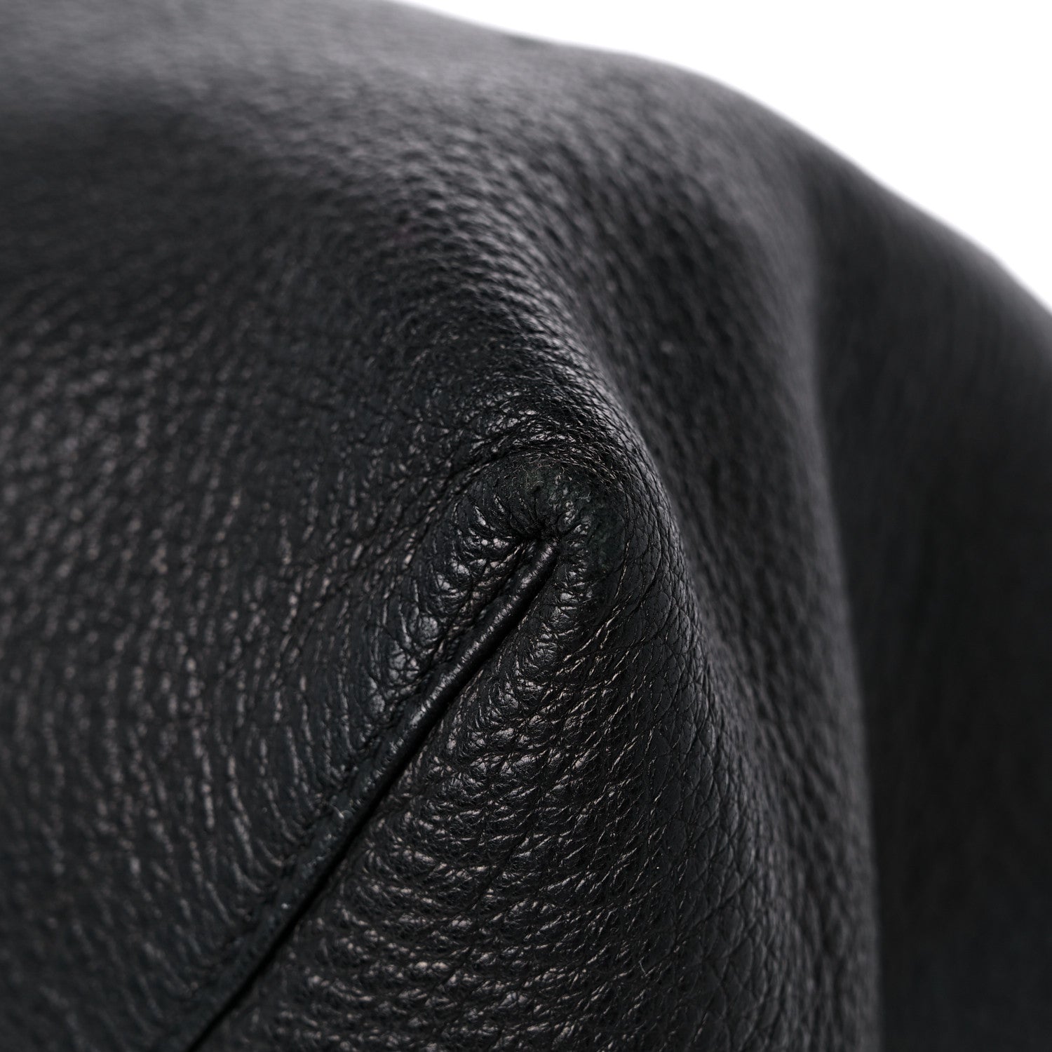 Prada Cervo Deerskin Shopper Tote Black 8 of 13