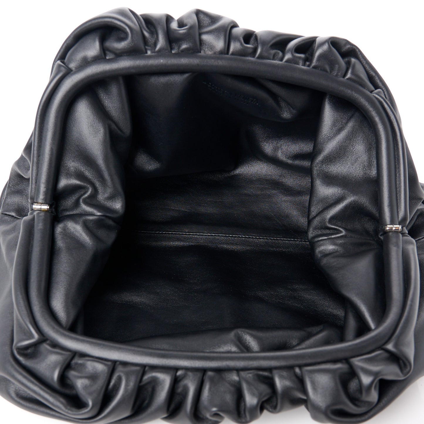 Smooth Butter Calf The Pouch Oversized Clutch Black