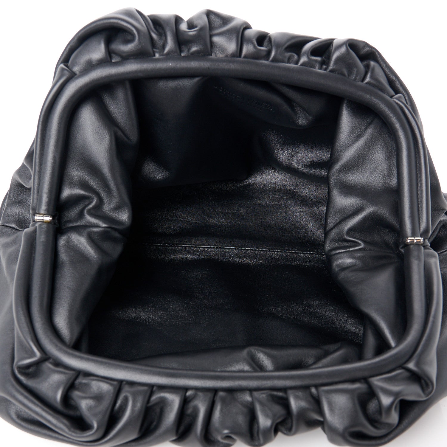 Bottega Veneta Smooth Butter Calf The Pouch Oversized Clutch Black 5 of 11