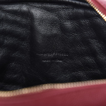 Saint Laurent Grain De Poudre Matelasse Monogram Mini Lou Camera Bag Eros Red 9 of 10