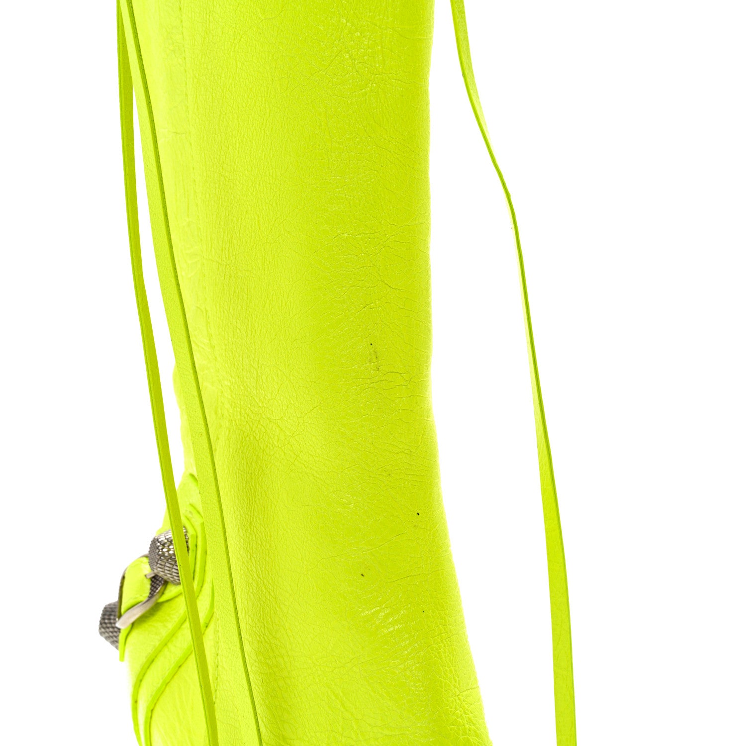 Balenciaga Agneau Arena Cagole 90mm Boots 35.5 Fluo Yellow 13 of 13