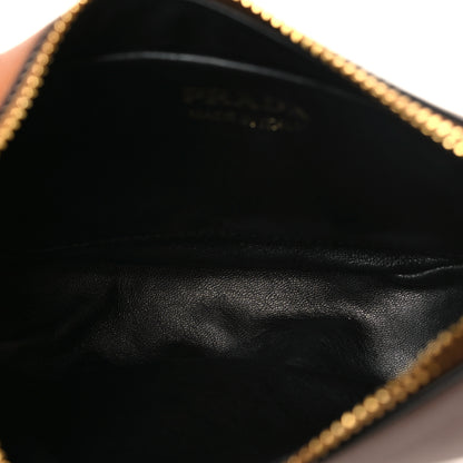 Prada Soft Calfskin Mini Arque Shoulder Bag Cognac 5 of 9