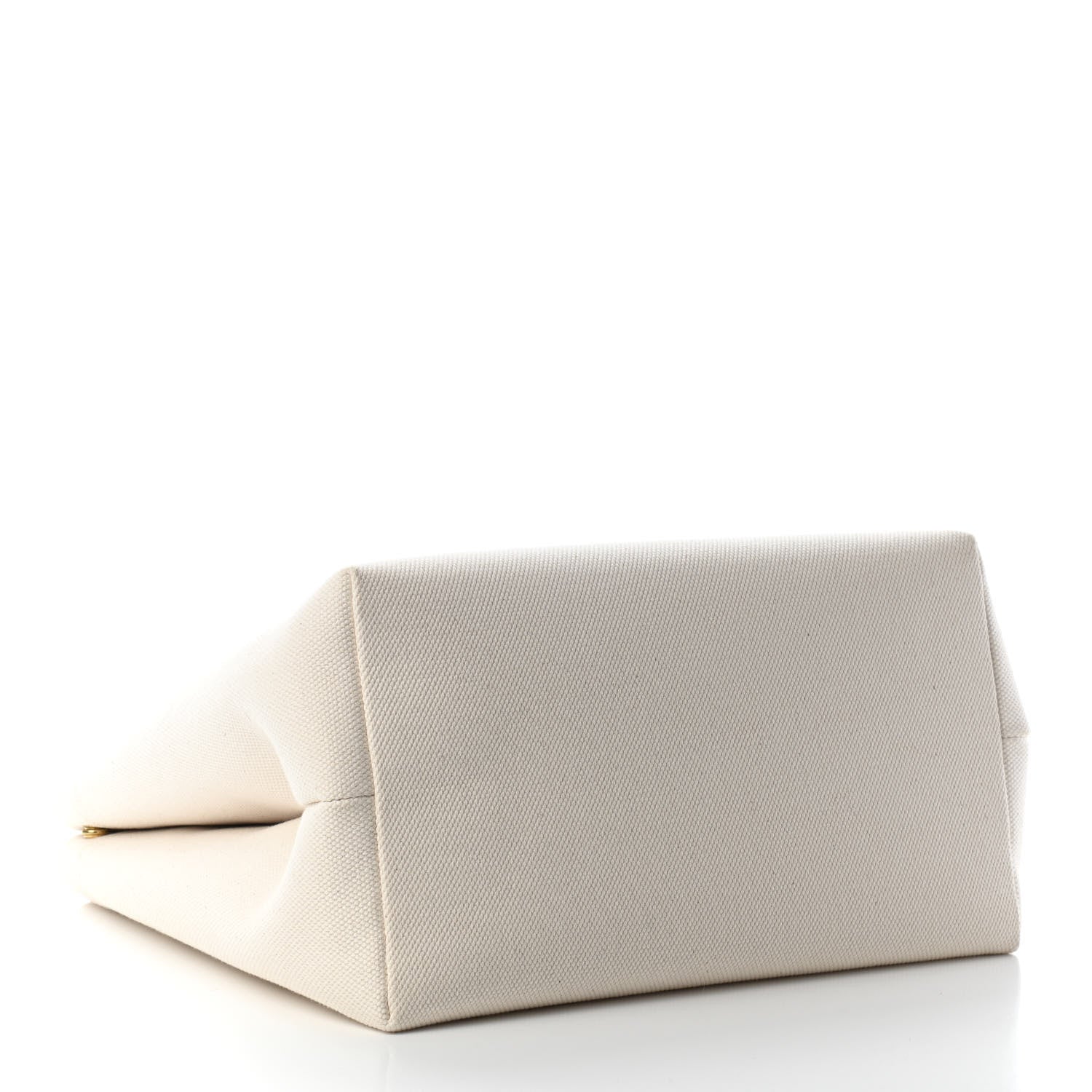 Celine Canvas Calfskin Horizontal Cabas Natural Tan 4 of 8