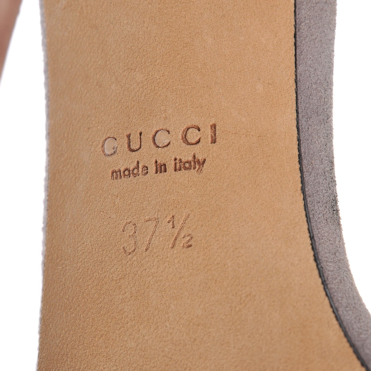 Suede Dempsey Contrast Ankle Strap Sandals 37.5 Gray
