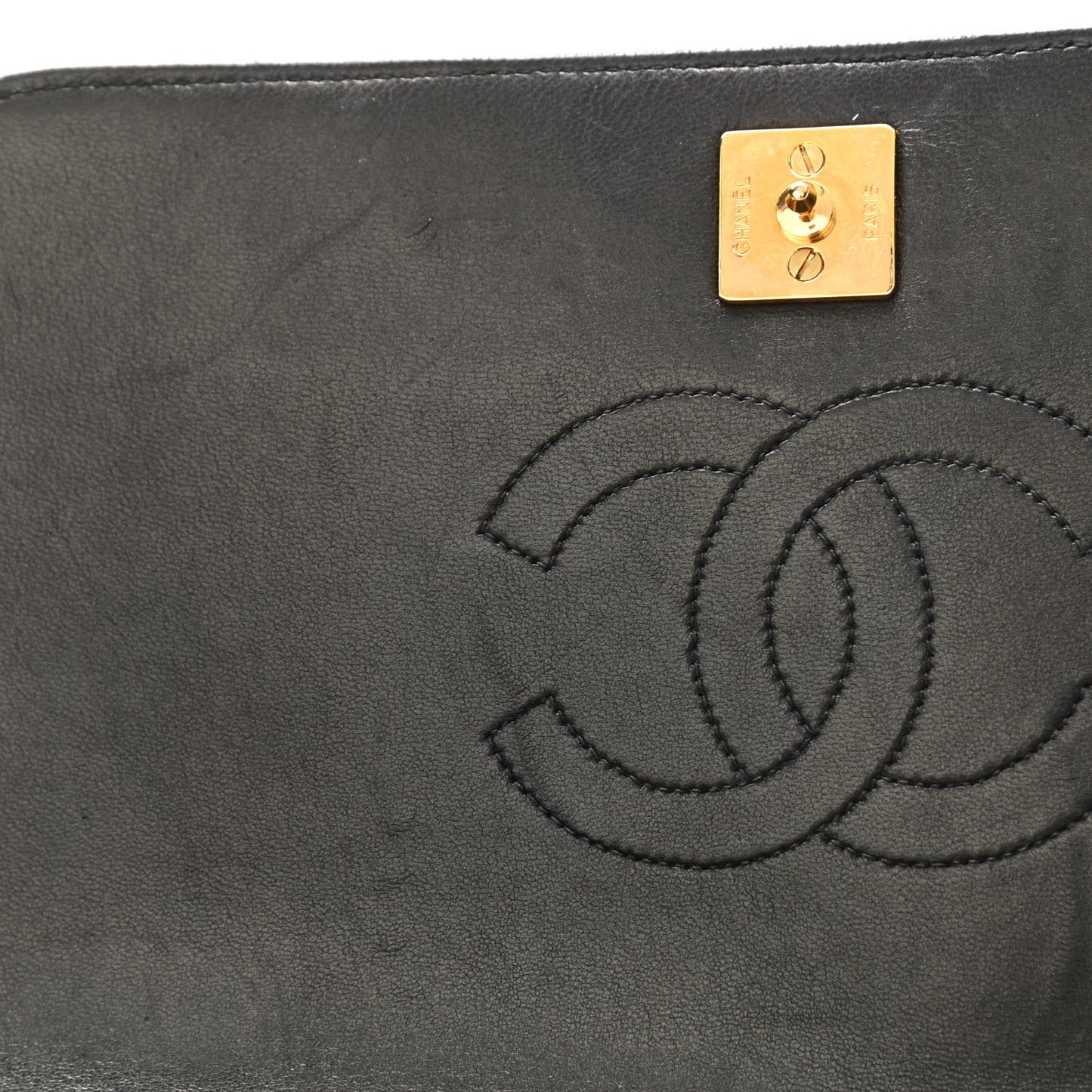 Lambskin Quilted Small Single Flap Black