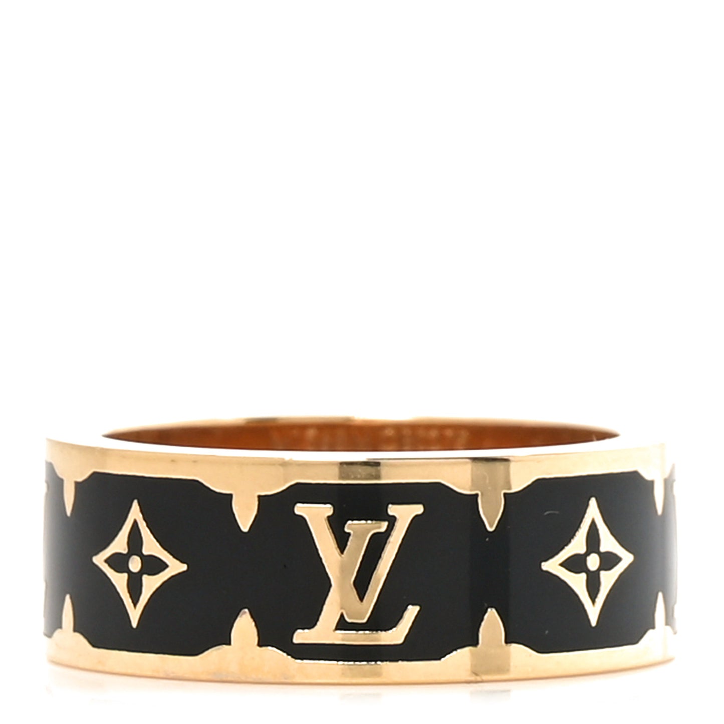 Metal Enamel Nanogram Ring M 54 7 Black