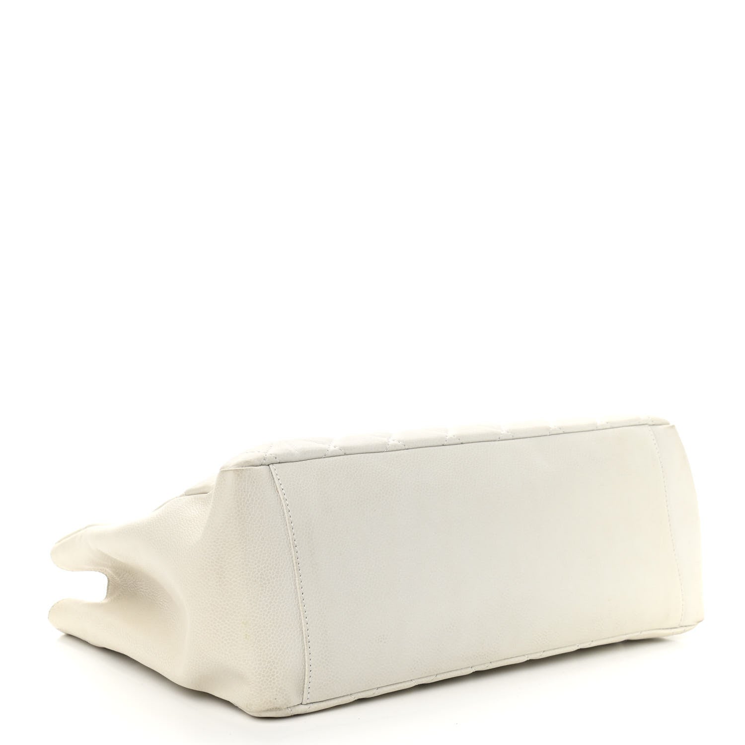 Chanel Caviar Quilted Grand Shopping Tote GST White 4 of 10